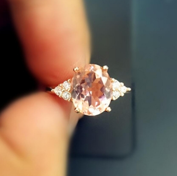 Sparkling Pink CZ Ring - Picture 5 of 7